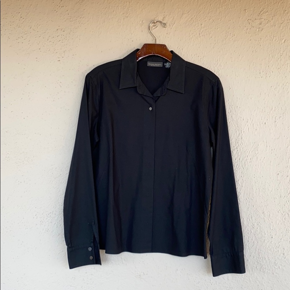 Classic Black Button Down Shirt